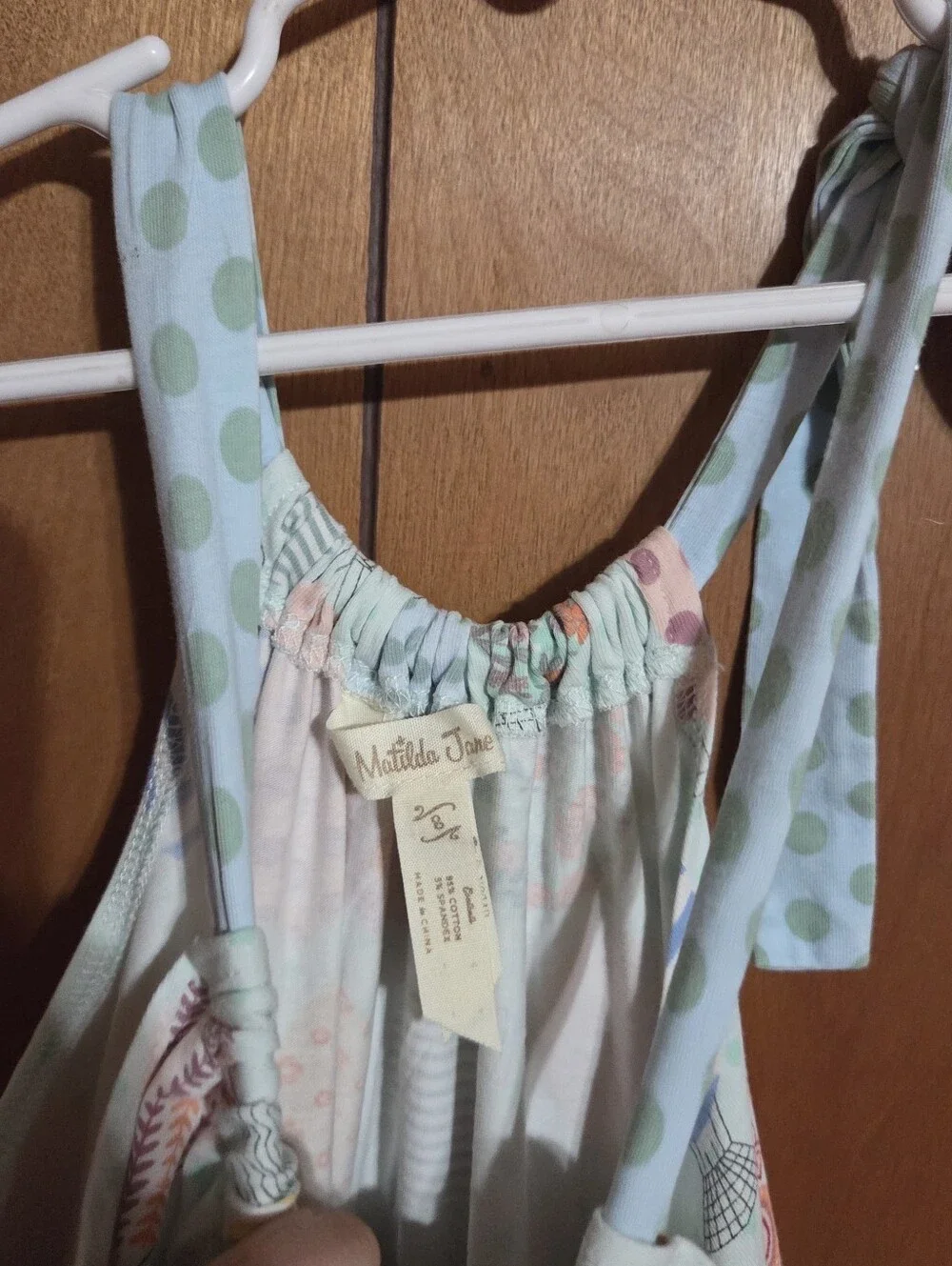 Matilda Jane Girls Dress UP IN THE AIR Hot Air Balloon Ruffle Tiered Size 8